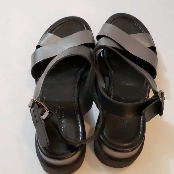 Mila Paoli Black and Silver Platform Sandals 7.5 - Picture 3 of 11